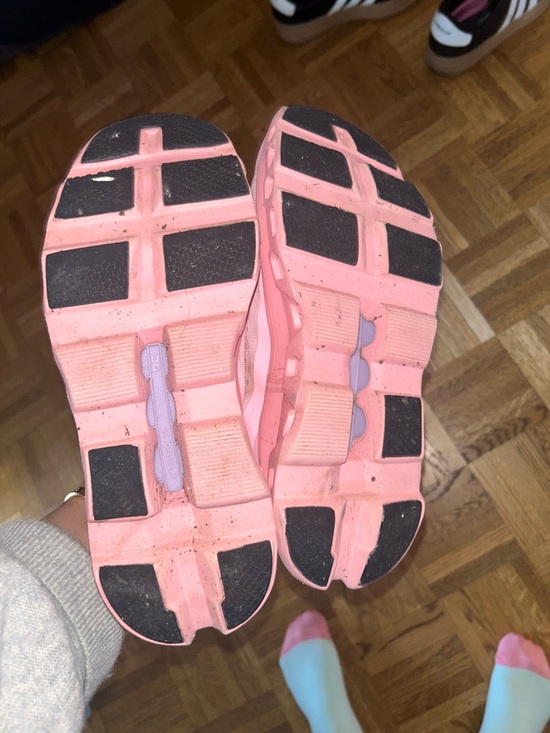 On Running Pink and Hot Pink Women's Sneakers - Picture 3 of 6